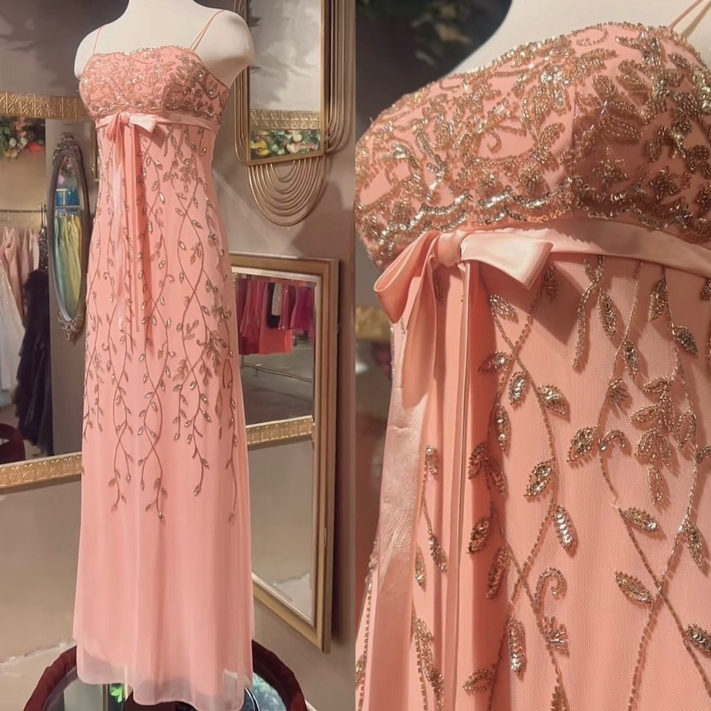 Vintage Y2K Beaded Dress Vintage Beaded Dress Regency Bridgerton Prom Wedding